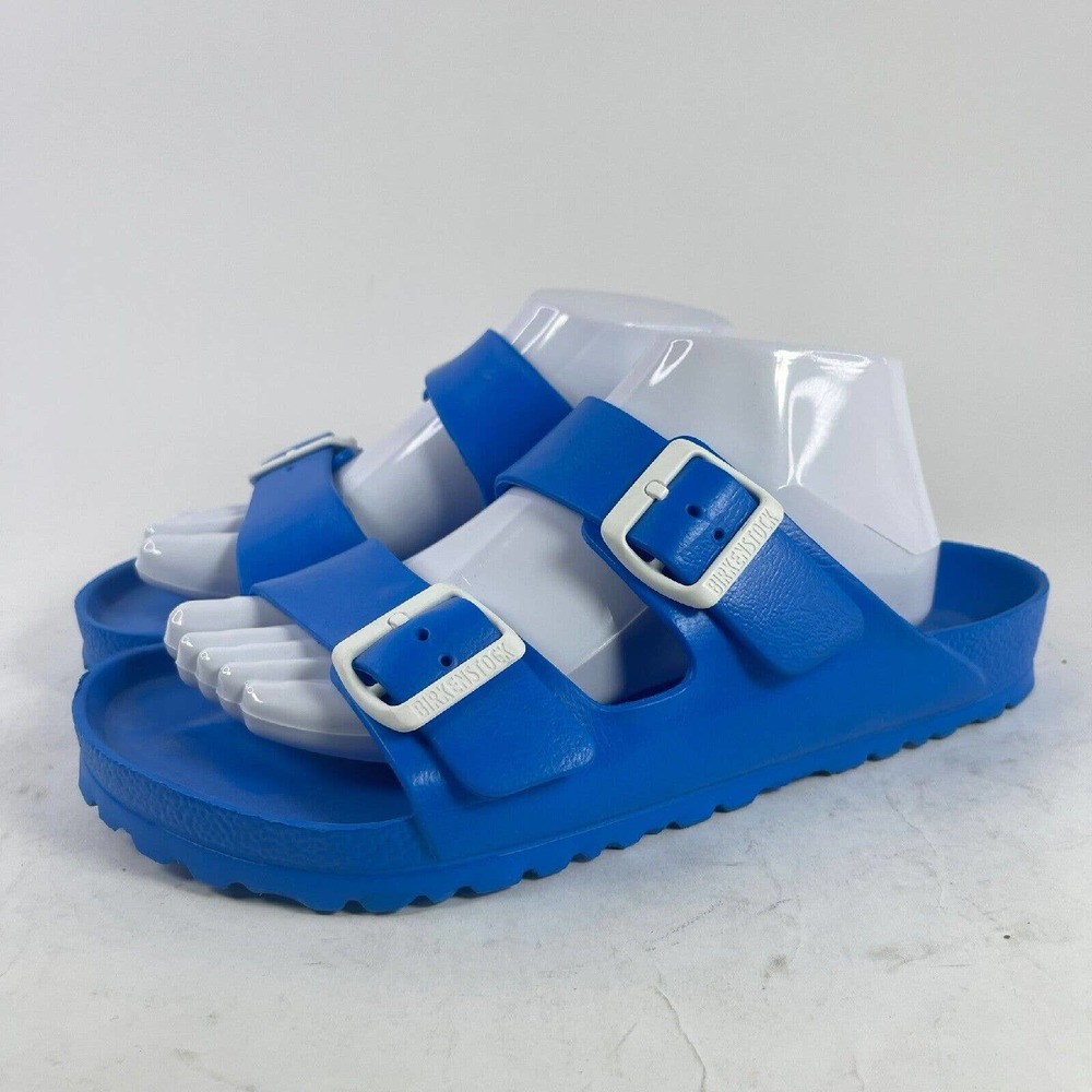 Birkenstock Women's Arizona Essentials EVA Sandals US 10 Blue Rubber Slide Shoes